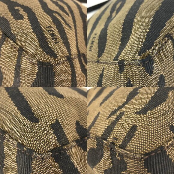 Fendi Zebra Canvas Tote Bag - Picture 7 of 11